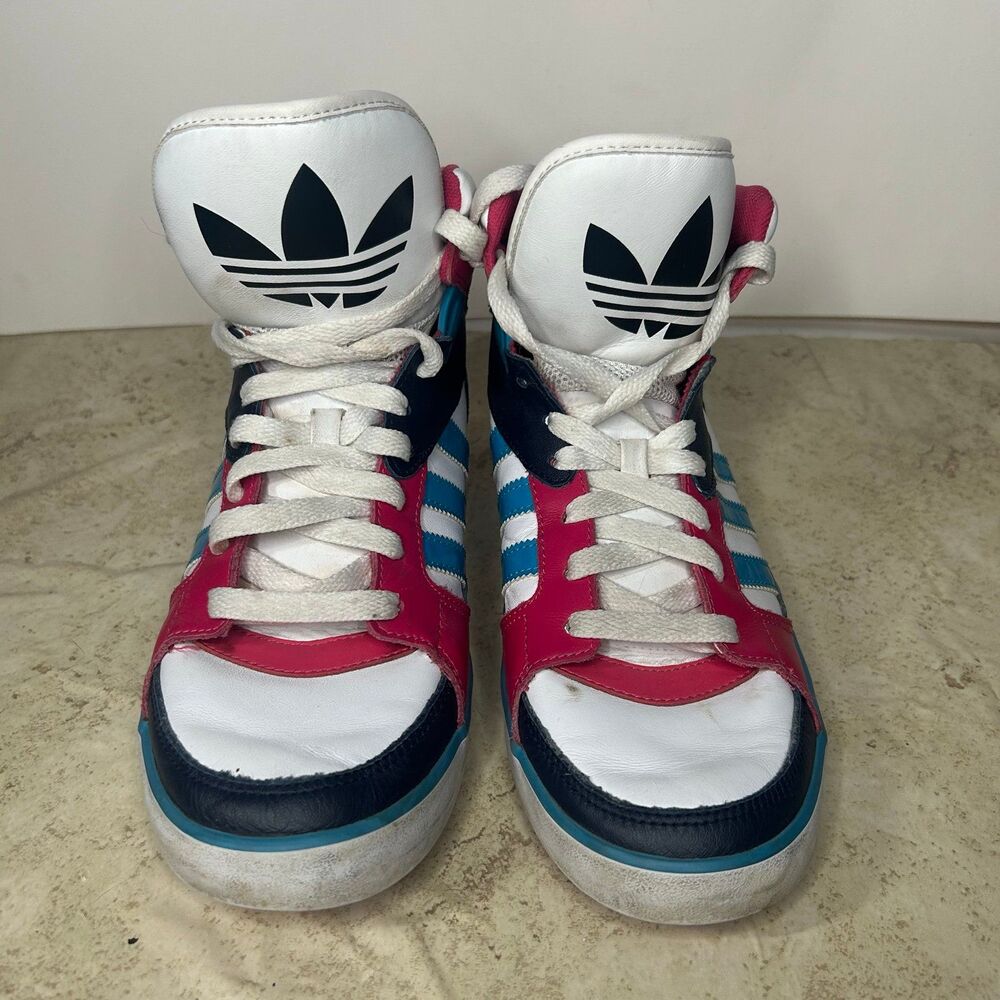 Adidas Womens Amberlight Q20380 White Basketball Shoes Sneakers Size 7